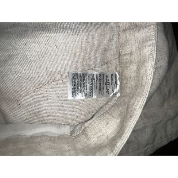 Banana Republic Linen blend Shorts woman’s 6 cream Chino Khaki vacation - Picture 4 of 6